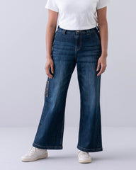 Wide-Leg High-Waist Denim