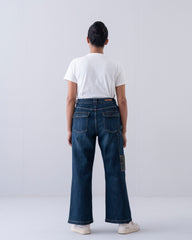Wide-Leg High-Waist Denim