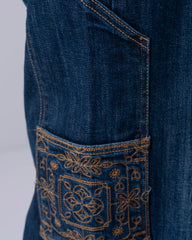 Wide-Leg High-Waist Denim