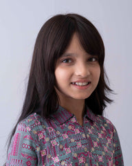 Girls' Printed Viscose Ethnic Top (2-4 Years)