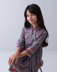 Girls' Printed Viscose Ethnic Top (2-4 Years)