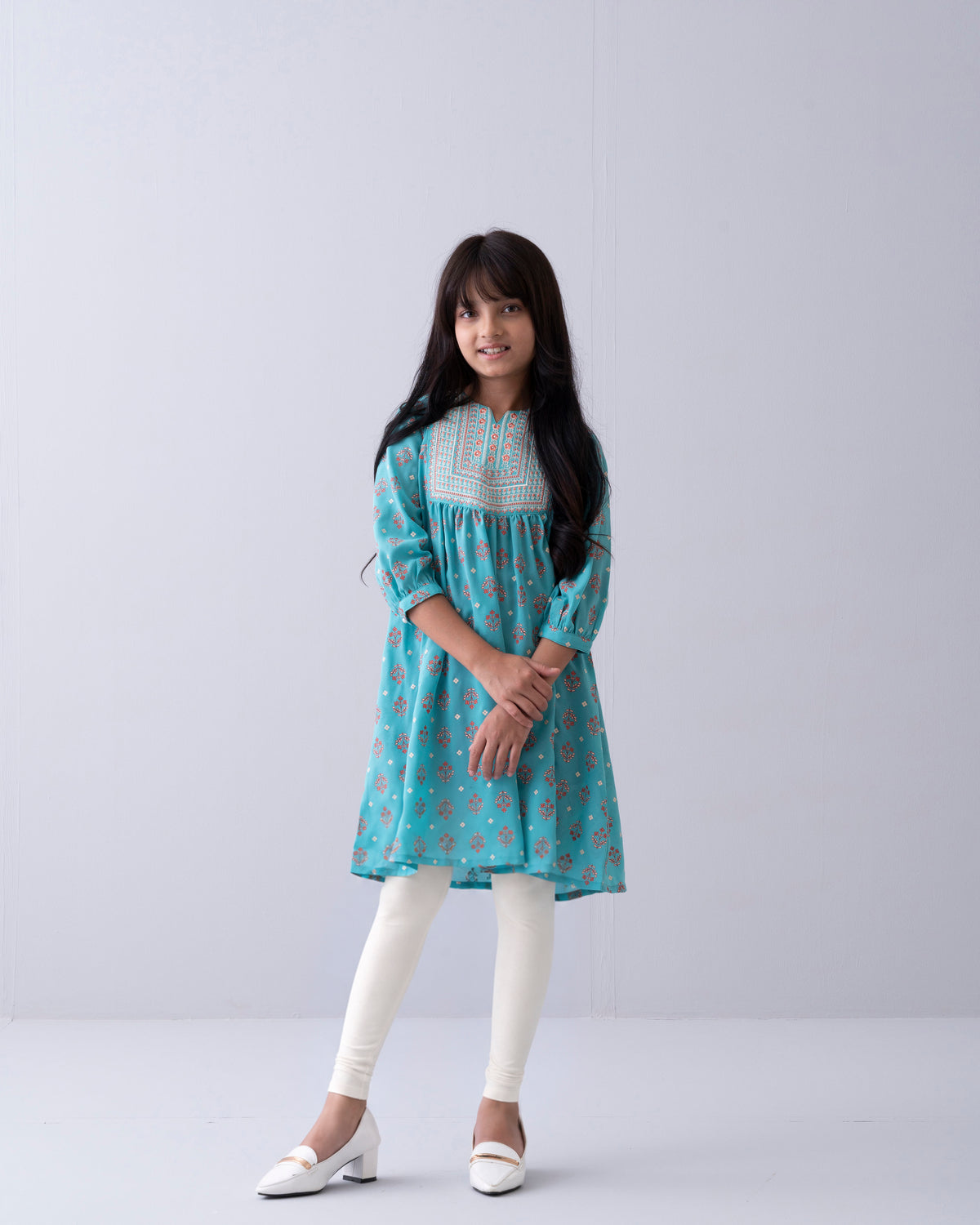 Princess Embroidered Ethnic Frock (2-4 Years)