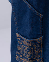 Wide-Leg High-Waist Denim