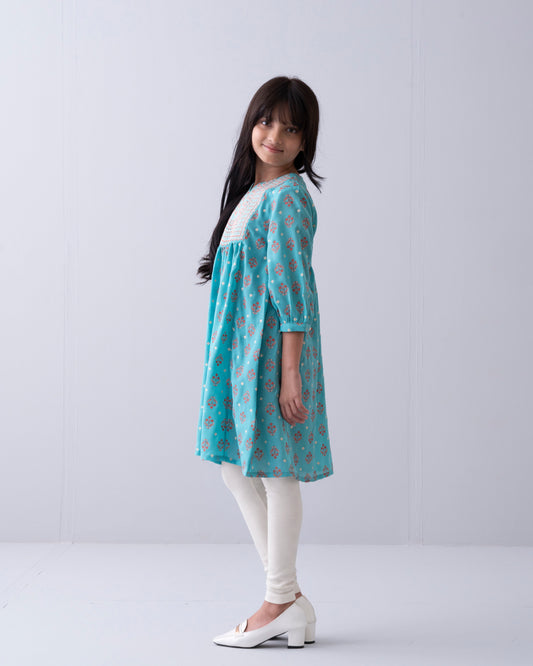 Princess Embroidered Ethnic Frock (2-4 Years)