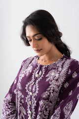 Smart Fit Printed Three-Piece Lawn with Cotton Dupatta