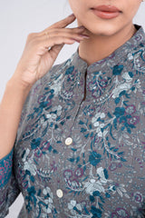 Long-Length Viscose Ethnic Kurta - One Piece