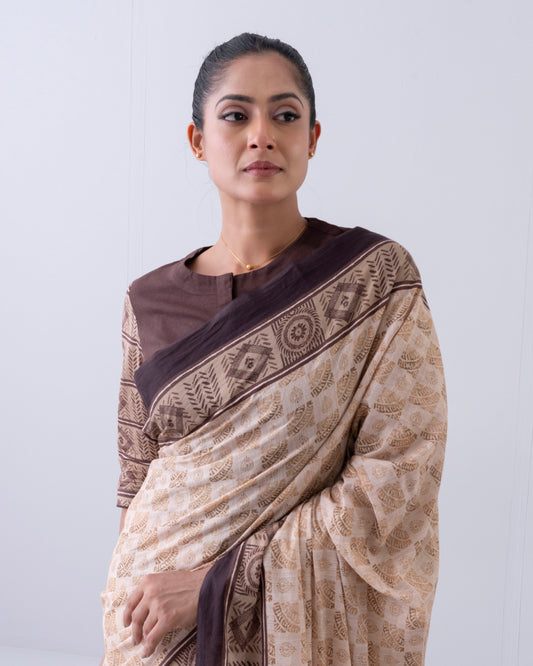 Digital Printed Cotton Saree
