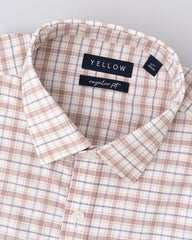 Regular Fit Micro Yarn-Dyed Check Formal Shirt