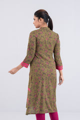 Long-Length Viscose Ethnic Kurta - One Piece