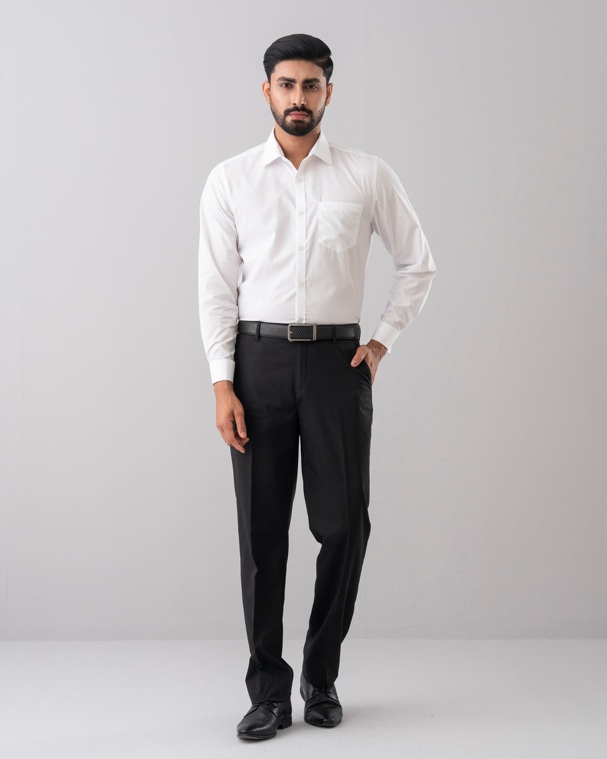 Slim Fit Dobby Textured Templeton Formal Shirt