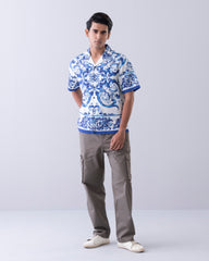 Relaxed Fit Floral Print Casual Shirt