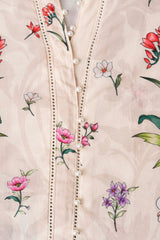 Relaxed Fit Printed Three-Piece Lawn with Chiffon Dupatta