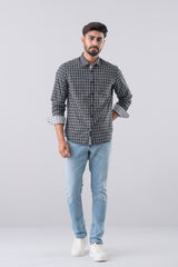 Regular Fit Checkered Casual Shirt