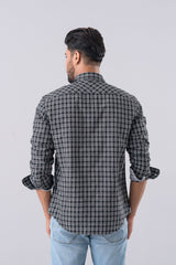 Regular Fit Checkered Casual Shirt