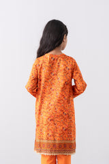 Relaxed Fit Printed Three-Piece Princess Lawn with Chiffon Dupatta (2-4 Years)