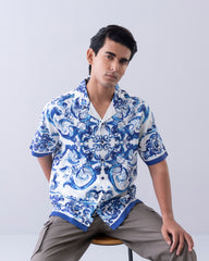Relaxed Fit Floral Print Casual Shirt
