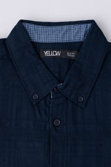 Slim Fit Textured Casual Shirt