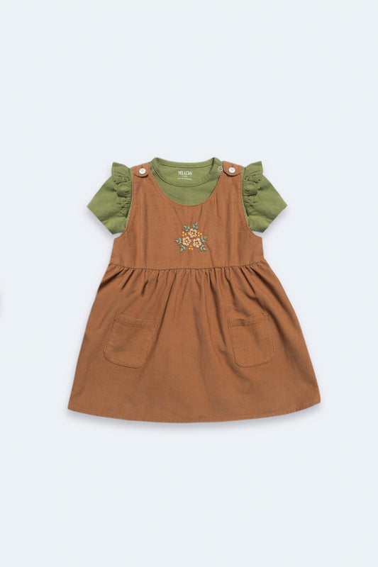 Newborn Girls Dungaree (0-6 Months)