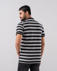 Relaxed Fit Yarn-Dyed Polo Shirt