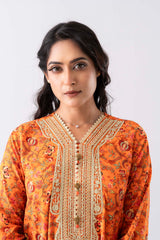Smart Fit Digital Printed Three-Piece Lawn with Chiffon Dupatta