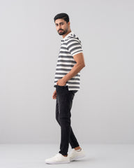 Relaxed Fit Yarn-Dyed Polo Shirt