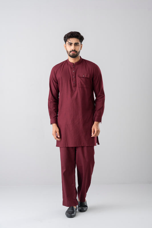 Regular Fit Ethnic Kurta Set