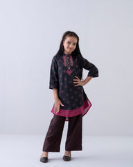Girls' Embroidered Cotton Ethnic kurti (2-4 Years)