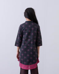 Junior Girls' Embroidered Cotton Ethnic kurti (10-14 Years)
