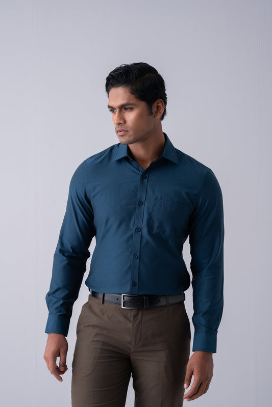 Slim Fit Two-Tone Templeton Formal Shirt