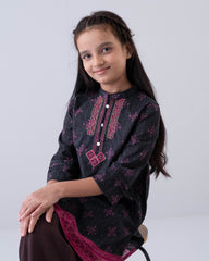 Junior Girls' Embroidered Cotton Ethnic kurti (10-14 Years)