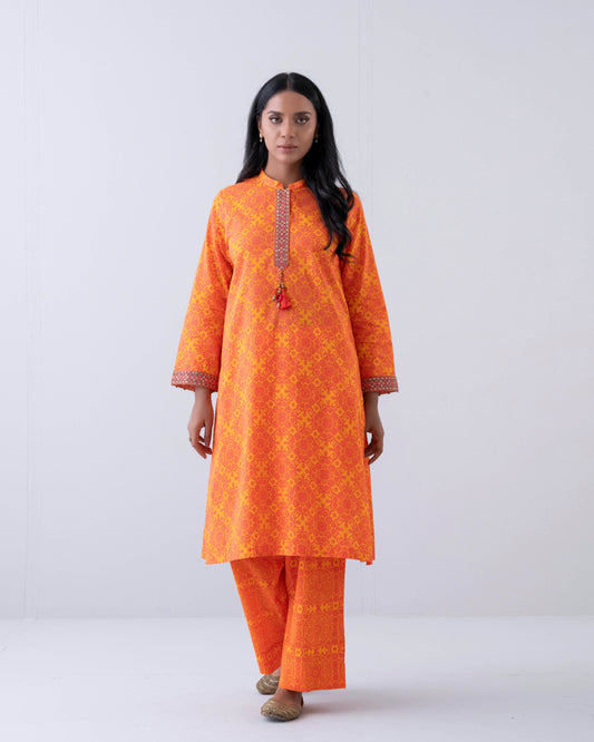Smart Fit Printed Two-Piece Ethnic Set