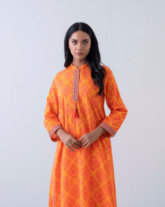 Smart Fit Printed Two-Piece Ethnic Set