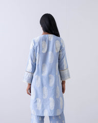 Relaxed Fit Printed Two-Piece Ethnic Set