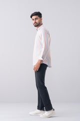 Slim Fit Striped Casual Shirt