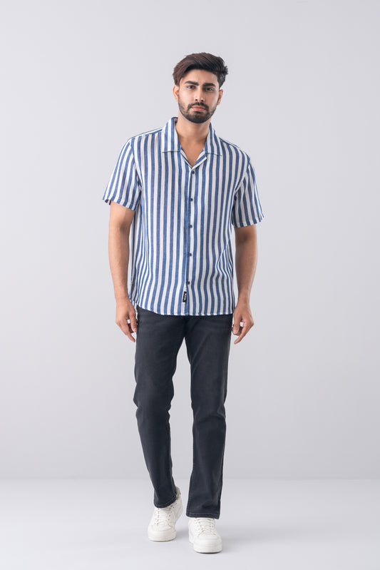 Regular Fit Striped Casual Shirt