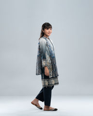 Smart Fit Printed Three-Piece Princess Lawn with Chiffon Dupatta (10-14 Years)