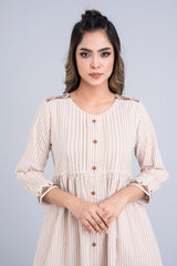 Long-Length Embroidered Ethnic Kurta - One Piece