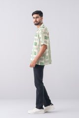Boxy Fit Printed Casual Shirt