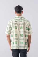 Boxy Fit Printed Casual Shirt