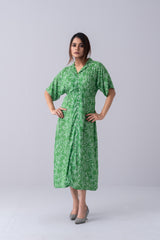 Digital Printed Viscose Long Shirt Dress - Mystika