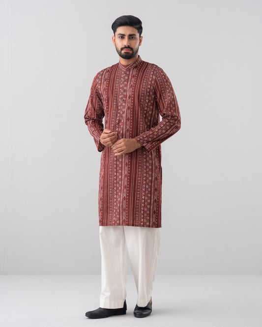 Regular Fit Printed Panjabi