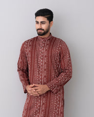 Regular Fit Printed Panjabi