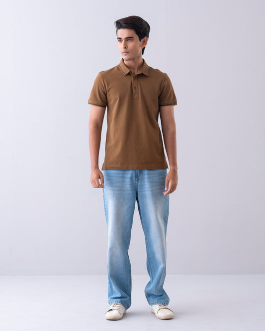 Regular Fit Mercerized Polo Shirt