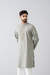 Regular Fit Embroidered Semi-Formal Panjabi
