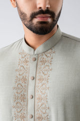Regular Fit Embroidered Semi-Formal Panjabi