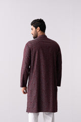 Regular Fit Jacquard Semi-Formal Panjabi