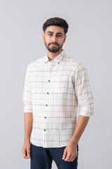 Regular Fit Checkered Casual Shirt