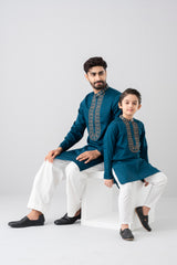 Regular Fit Embroidered Semi-Formal Panjabi