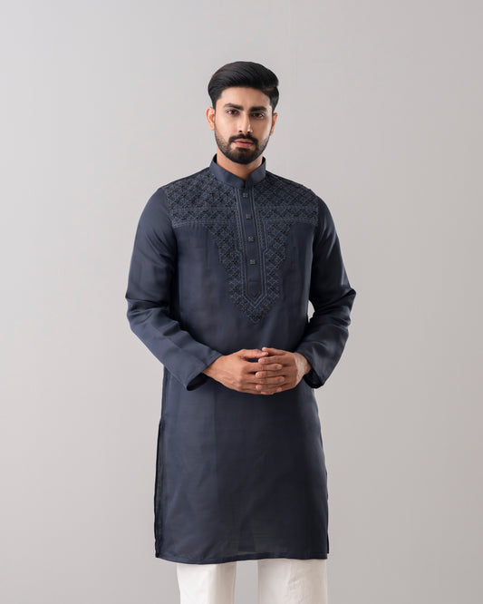 Regular Fit Embroidered Formal Panjabi