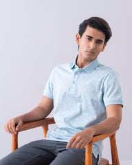 Regular Fit Mercerized Printed Polo Shirt